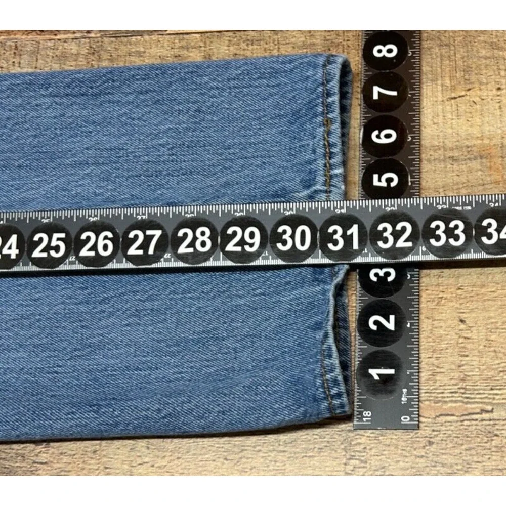 Levis 501 Jeans Mens 34X32‎ Blue Measures 33X31 Button Fly Straight Leg Medium